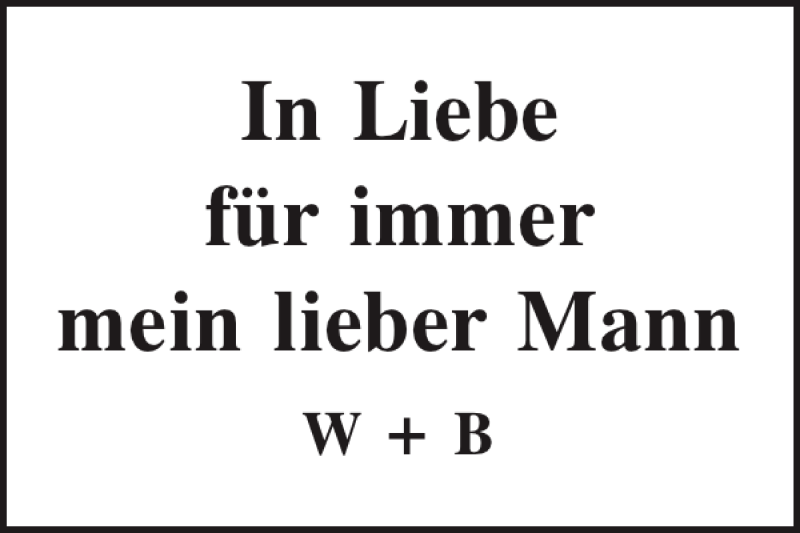  Traueranzeige für In Liebe vom 11.12.2013 aus Mittelbayerische Zeitung
