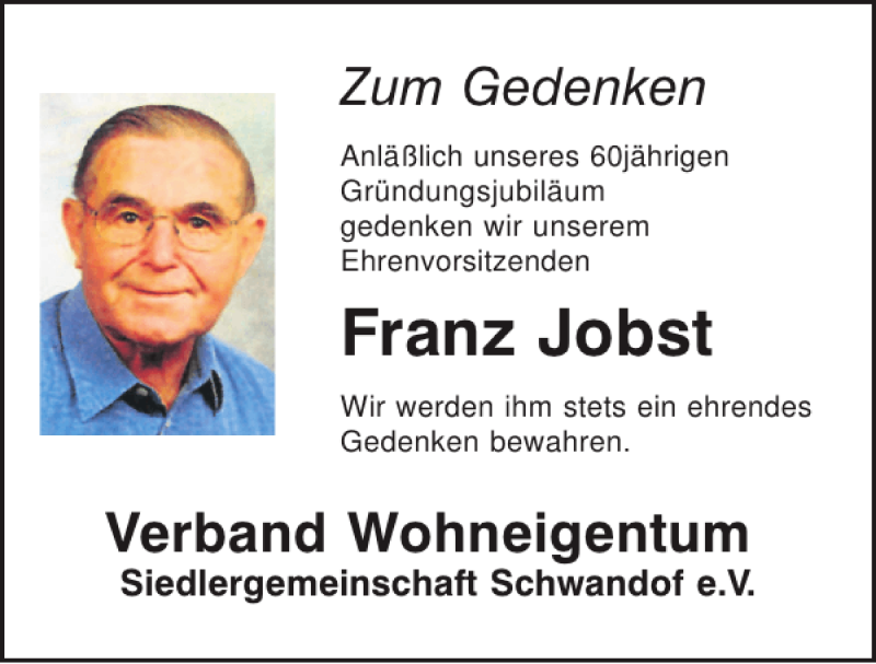  Traueranzeige für Franz Jobst vom 22.04.2013 aus Mittelbayerische Zeitung