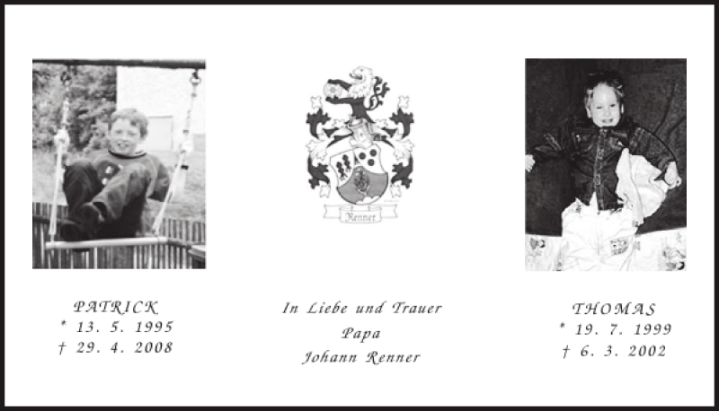  Traueranzeige für Patrick und Thomas Renner vom 29.04.2013 aus Mittelbayerische Zeitung