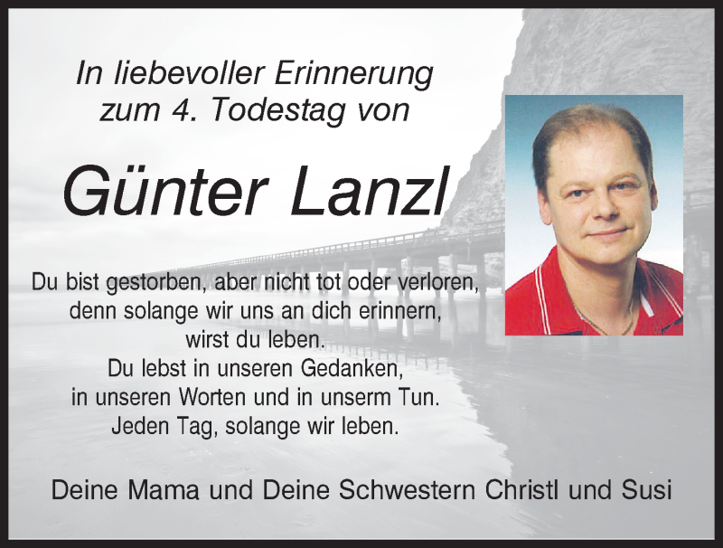  Traueranzeige für Günter Lanzl vom 03.01.2020 aus Mittelbayerische Zeitung Kelheim