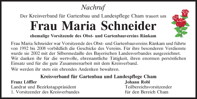  Traueranzeige für Maria Schneider vom 18.02.2021 aus Bayerwald Echo