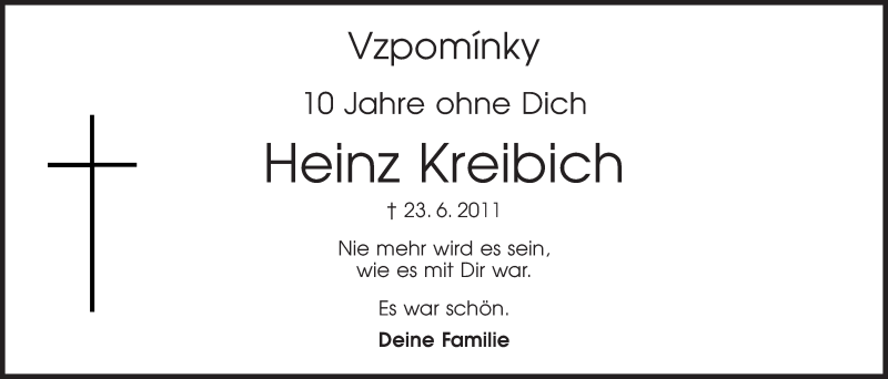 Traueranzeige für Heinz Kreibich vom 23.06.2021 aus Mittelbayerische Zeitung Regensburg