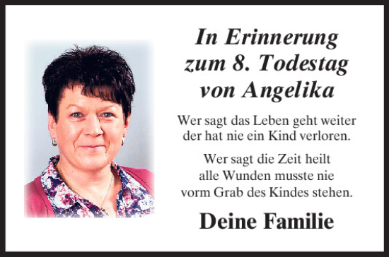 Traueranzeige von Angelika  von Neumarkter Tagblatt
