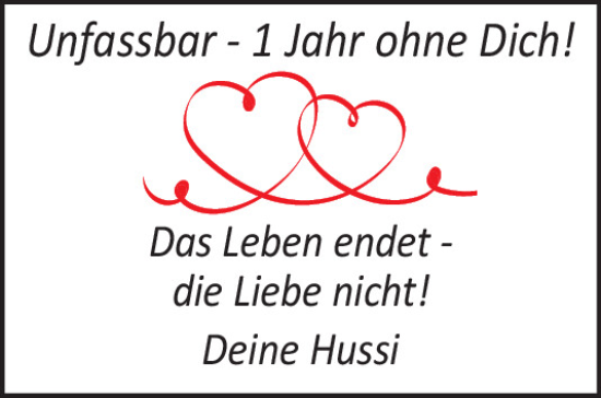 Traueranzeige von In Erinnerung von Mittelbayerische Zeitung Regensburg