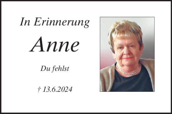 Traueranzeige von Anne Eichinger von Mittelbayerische Zeitung Regensburg