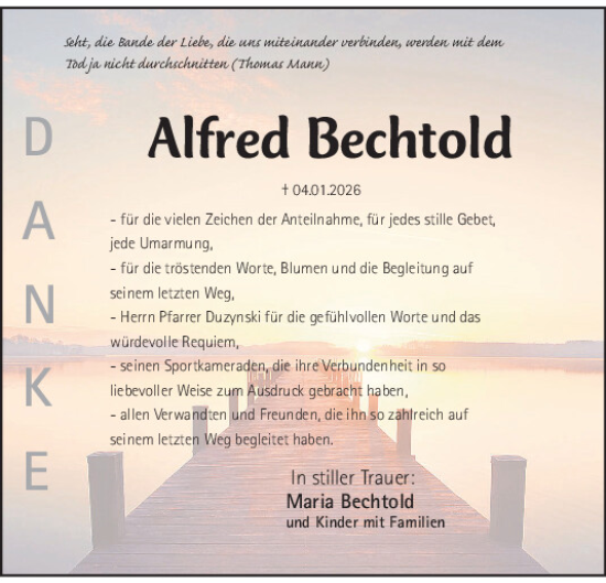 Traueranzeige von Alfred Bechtold von Neumarkter Tagblatt